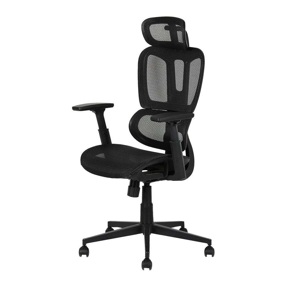 XL-5093 Cadeira ergonômica de malha com divisão lombar