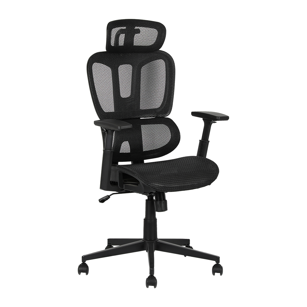 XL-5093 Cadeira ergonômica de malha com divisão lombar